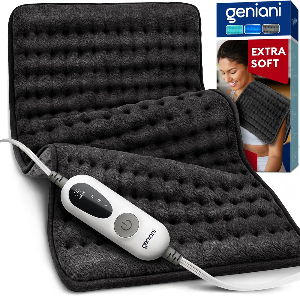 Heating Pad XL, Double-sided, Jet Black