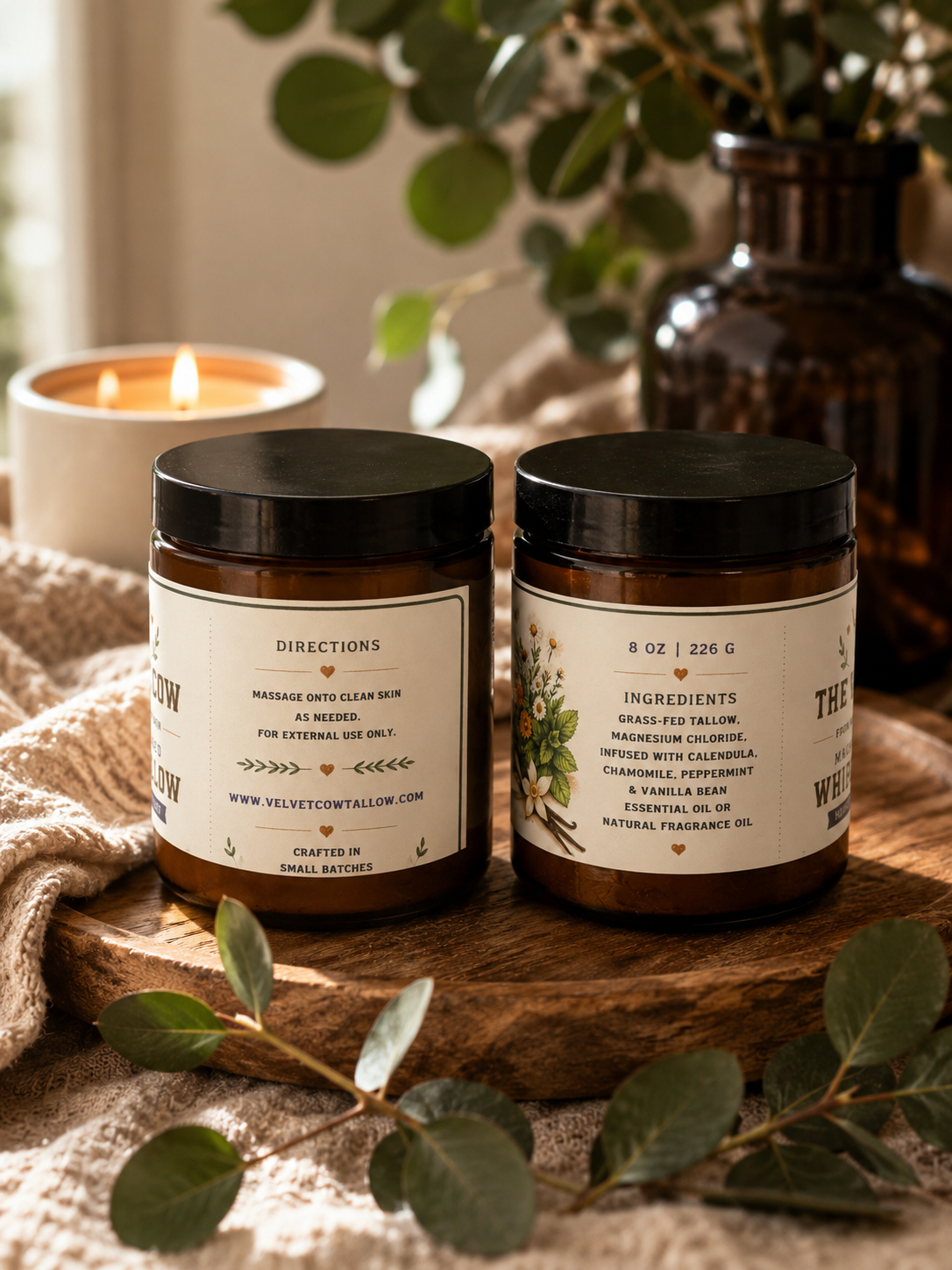Tallow Magnesium Body Cream | Sleep & Muscle Relief