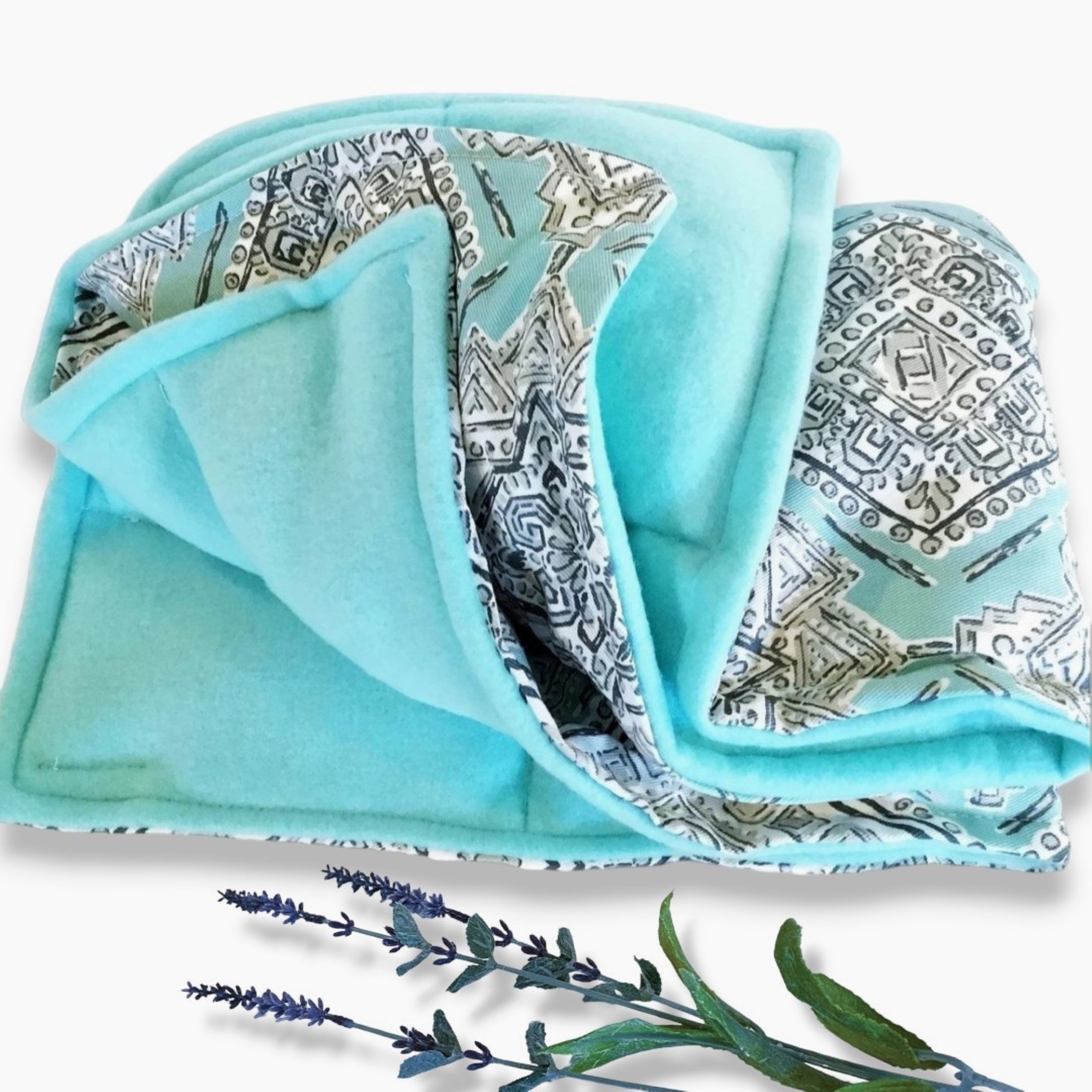 XL Microwavable Blanket, Huge Heating Pad, Rice and Flax Filled