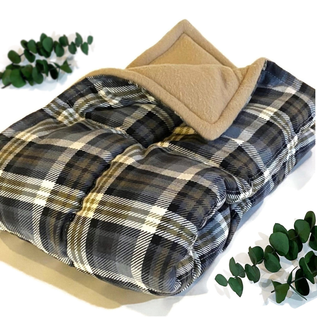 XL Microwavable Blanket, Huge Heating Pad, Rice and Flax Filled