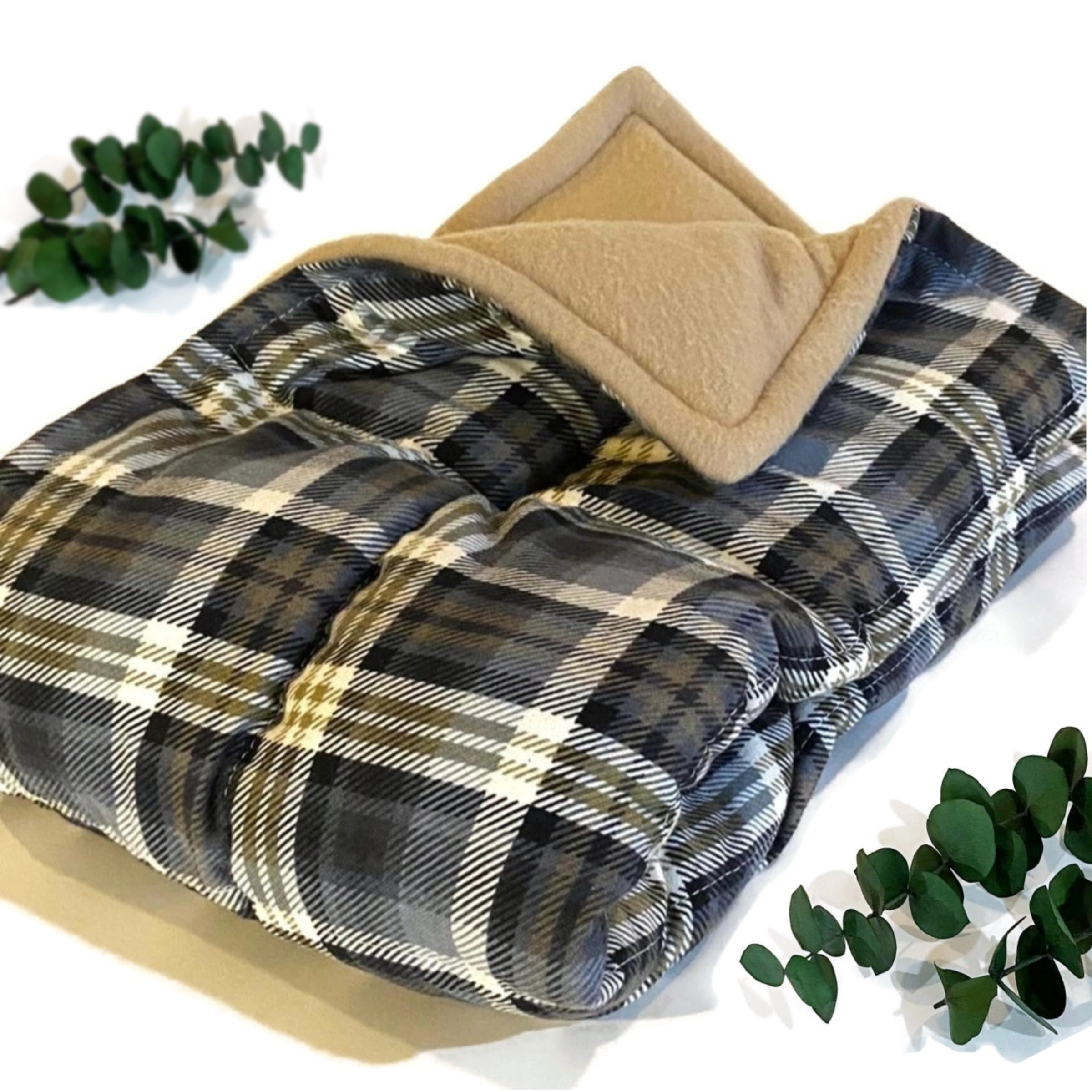 XL Microwavable Blanket, Huge Heating Pad, Rice and Flax Filled